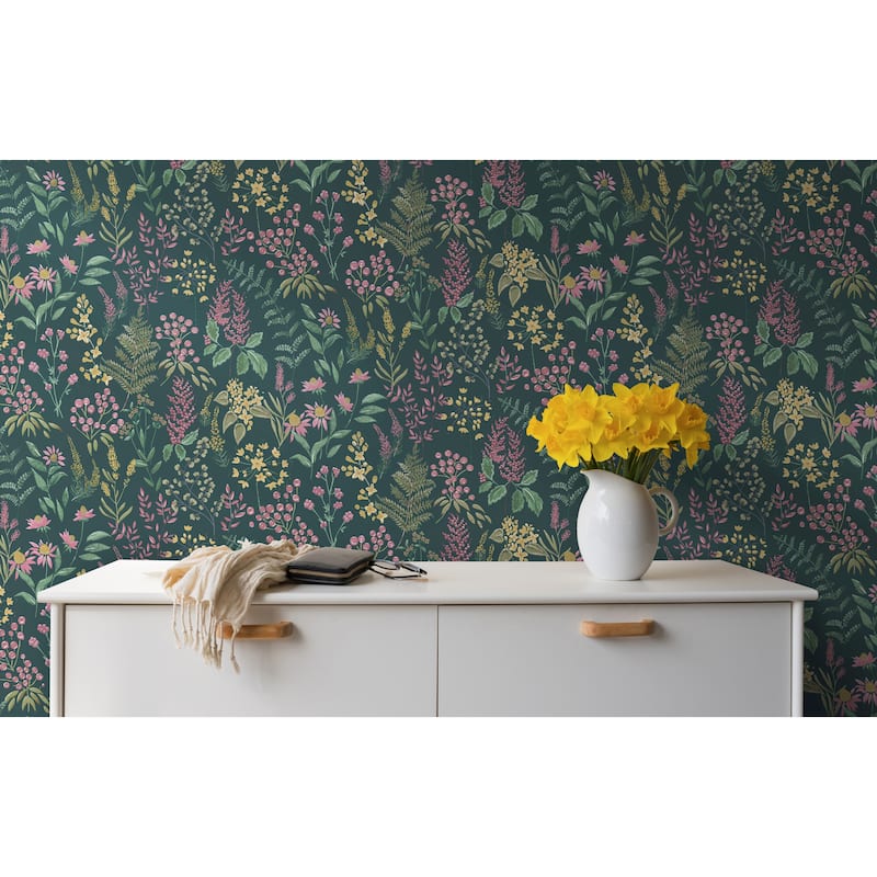 Floral Sprig Non-pasted Wallpaper – 396in x 20.8in