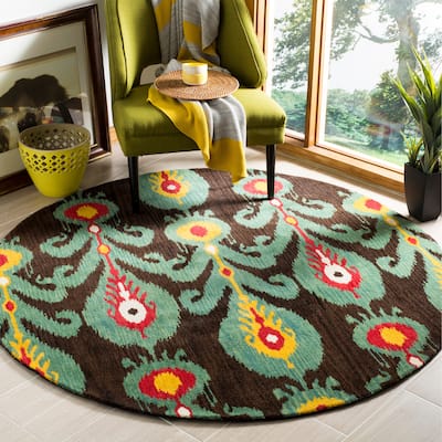SAFAVIEH Handmade Ikat Helja Modern Wool Rug