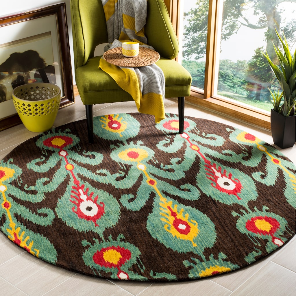 SAFAVIEH Handmade Ikat Helja Modern Wool Rug