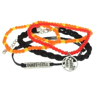 Shop Dragon Ball Z Anime Arm Party 5 Pack Of Bracelets Overstock