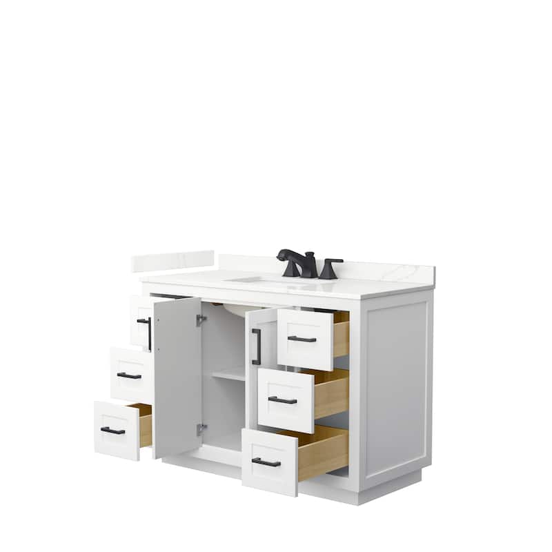 Miranda 48-inch Single Vanity, Quartz Top