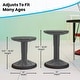 preview thumbnail 9 of 86, Kids Adjustable Height Active Learning Stool for Classroom and Home - 13"D x 13"W x 13.5" - 18.25"H