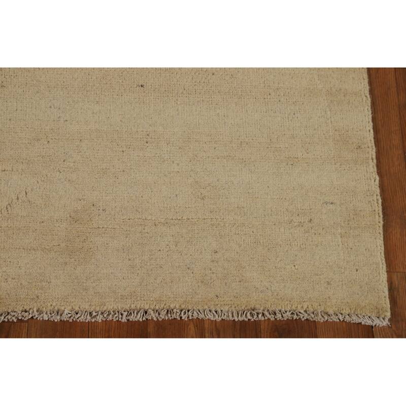 Gabbeh Modern Rug Hand-Knotted Wool Carpet - 4'0"x 5'9"