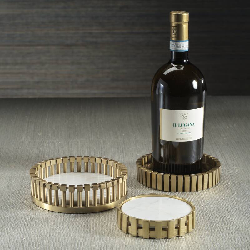 Cirque Metal Wine Bottle Coaster