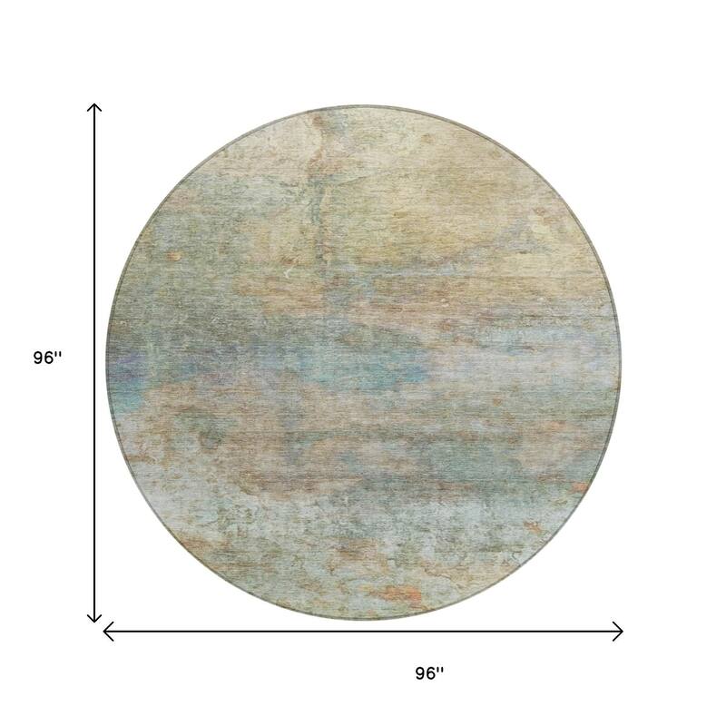 HomeRoots Abstract Transitional Rectangle Outdoor Rug