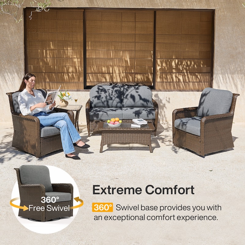 Patio Conversation Sets With Cushions