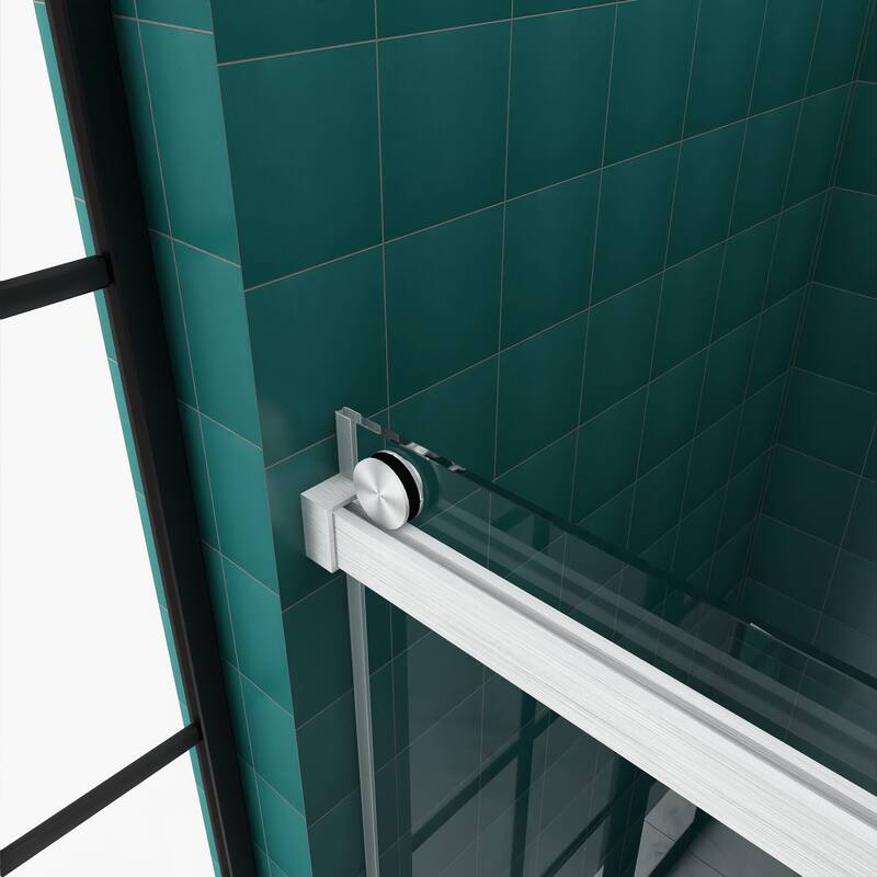 60"/ 72" Single Sliding Frameless Shower Door With Buffer
