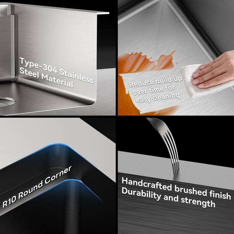 TORVA Kitchen Bar Sink, 13x17inch RV Kitchen Sink, 16 Gauge Stainless Steel Topmount Single Bowl Sink with Cutting Board