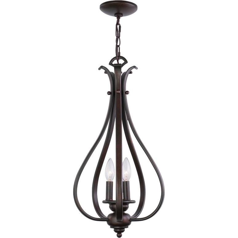 Vaxcel Lighting Monrovia 3 Light Mini Foyer Pendant - Royal Bronze