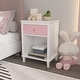 preview thumbnail 4 of 16, 3-Color Kid's Bedside Table with Drawer and Shelf