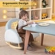 preview thumbnail 7 of 8, Toddler Rocking Chair with Solid Rubber Wood Frame Soft Velvet Cover-Blue - 19.5"L x 18"W x 17.5"H