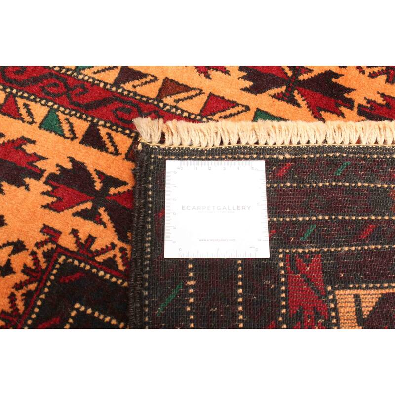 ECARPETGALLERY Hand-knotted Teimani Orange Wool Rug - 2'8 x 4'6