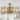 31" Gold Farmhouse Wood Caged Fandelier Ceiling Fan with Remote