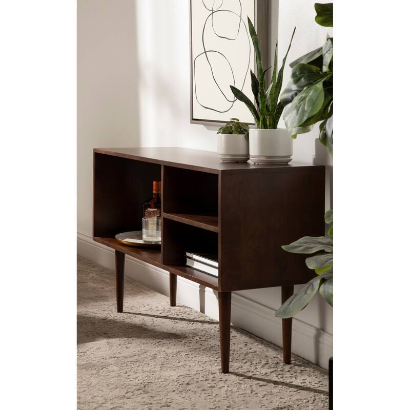 Kate and Laurel Locklear Wood Console Table - 38x14x25