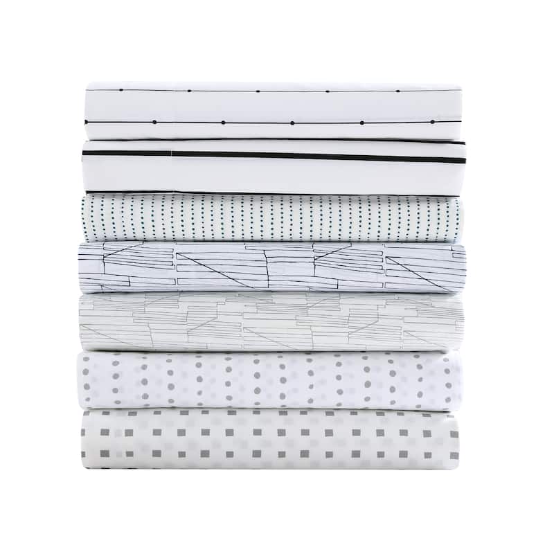 City Scene Cotton Percale Printed Sheet Sets