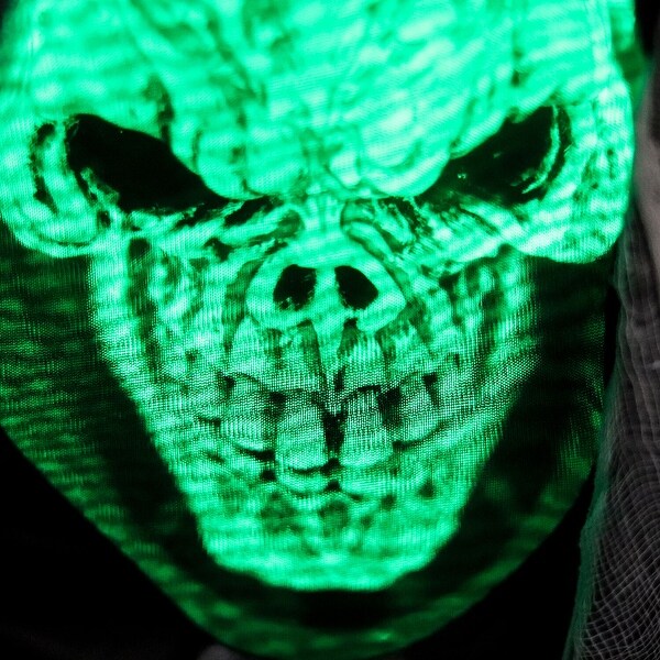 Haunted Hill Farm 5.25-Ft. Standing Reaper with LED Green Face Haunted Hill Farm 5.25-Ft. Standing Reaper with LED Green Face