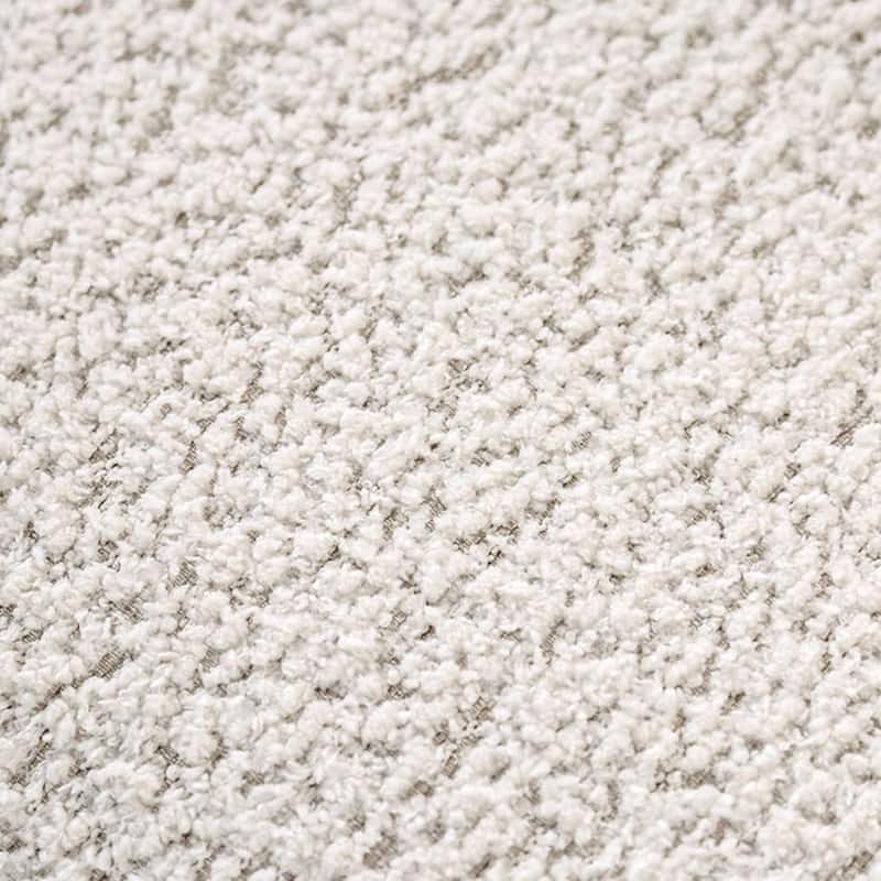 Dly Loveseat, Off White Boucle Seat, Welt Trim, 68 Inch Tuxedo Style