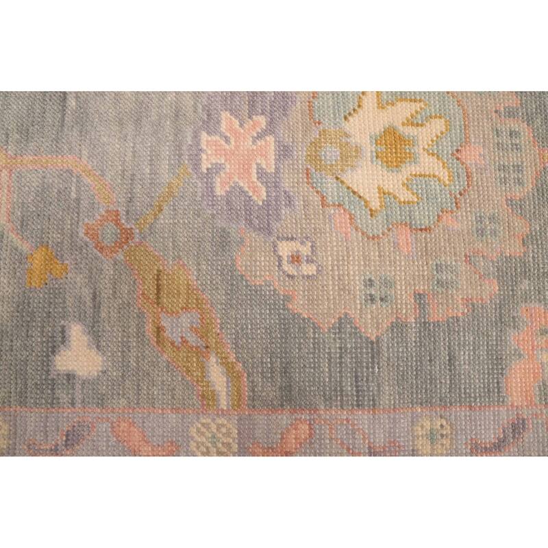 ECARPETGALLERY Hand-knotted Modern Oushak Sage Wool Rug - 7'10 x 9'10