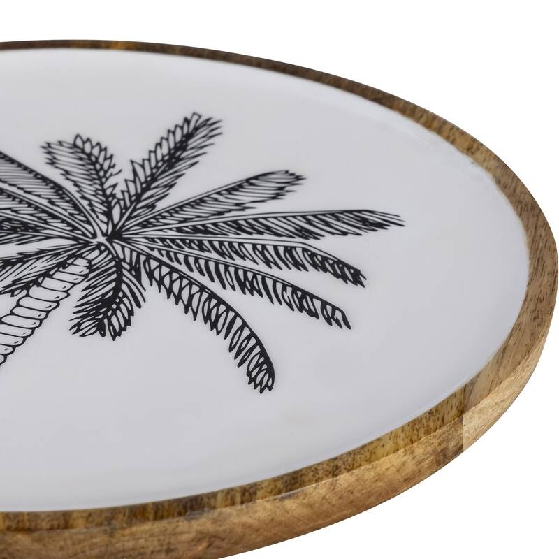 Mango Wood Plate w/Print