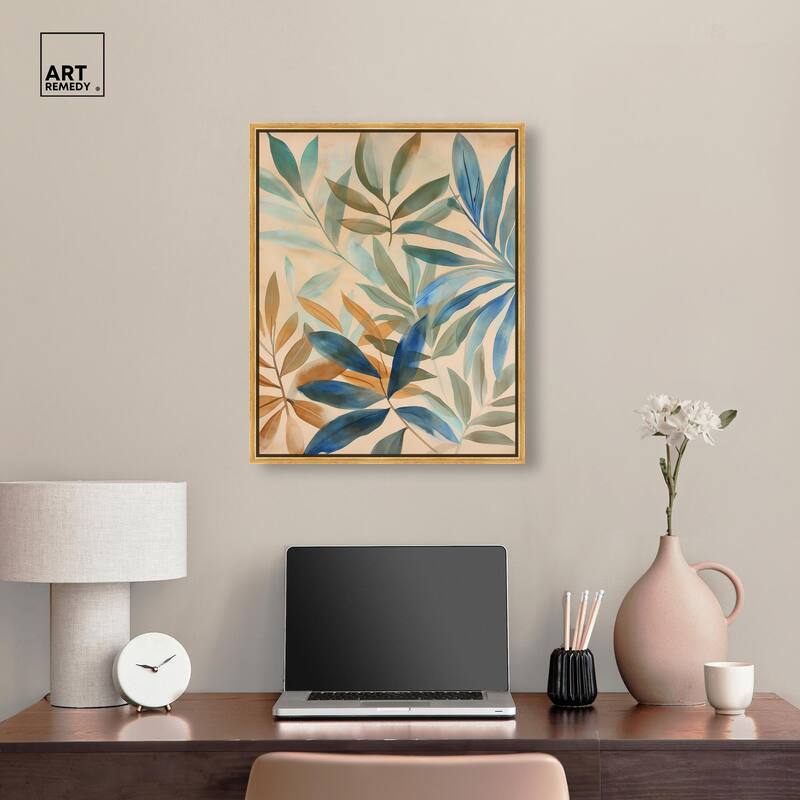 Leaf Labyrinth I Canvas by Art Remedy