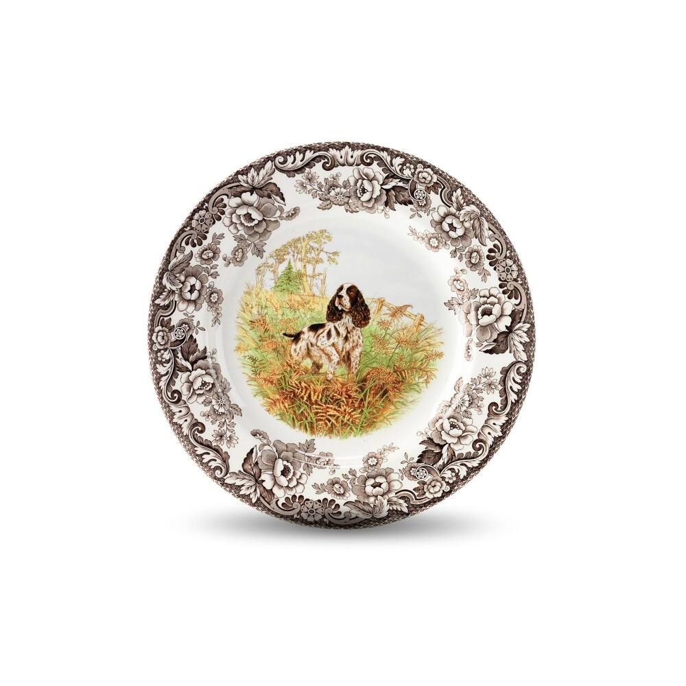 Spode Woodland Dinner Plate Dog Motif