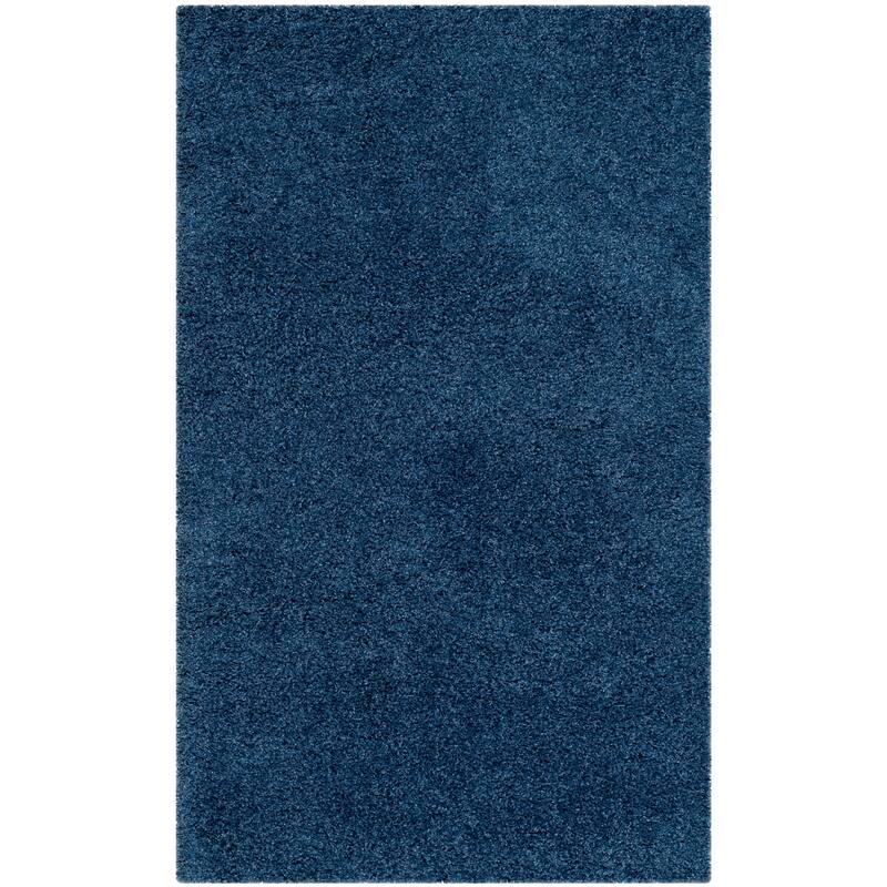 SAFAVIEH Laguna Shag Verdiana Solid Color 2-inch Thick Rug.
