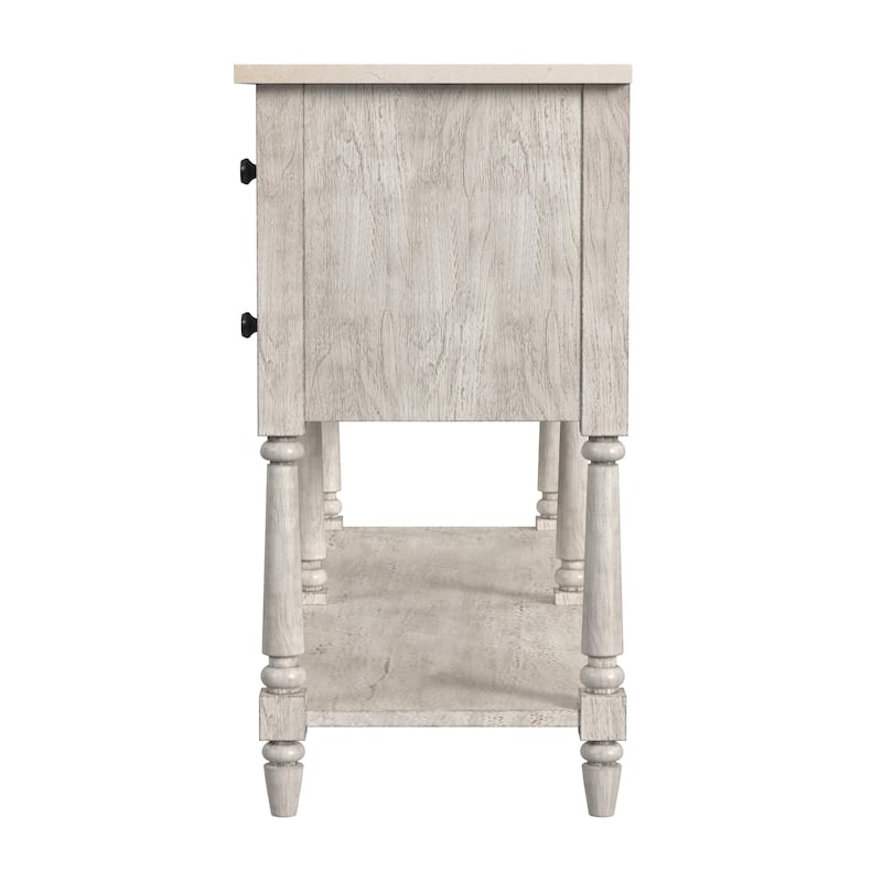 Danielle Genuine Marble 4-Drawer Sideboard