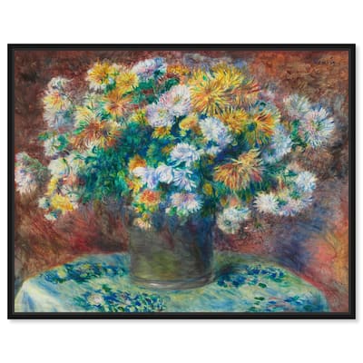 Renoir Chrysanthemum Canvas by Art Remedy