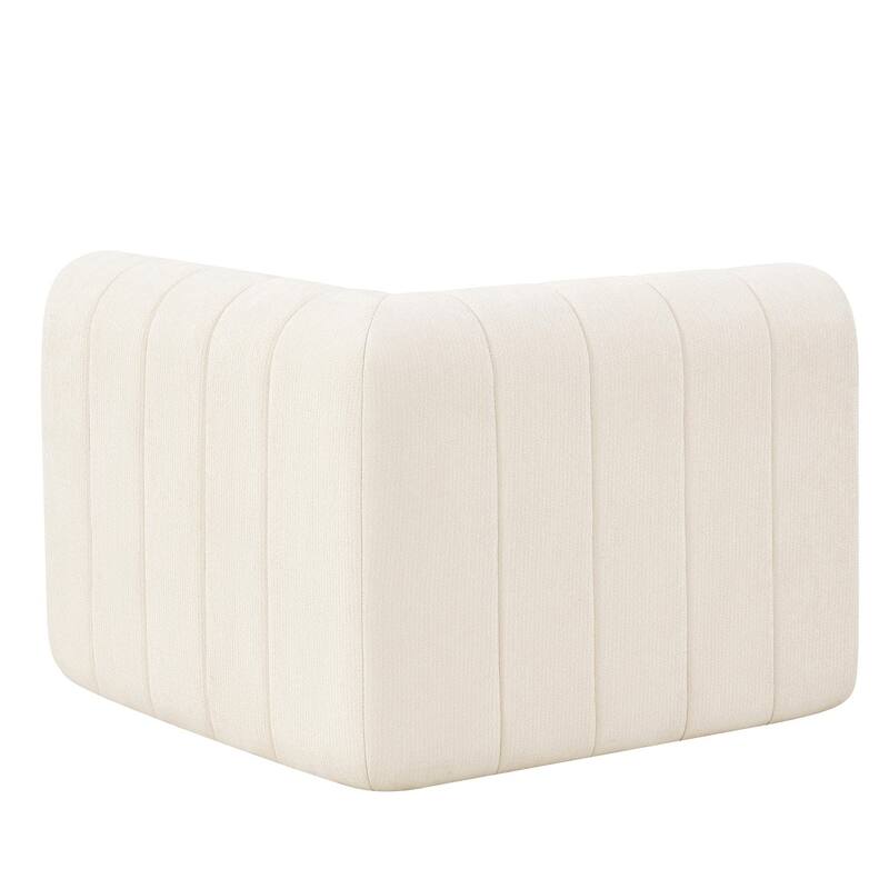 145.5" 4 Pieces Modular Full-Compressed Polyester Upholstered Sectional Sofa