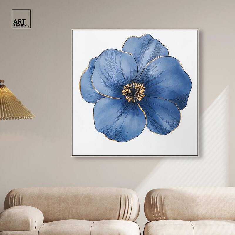 Blue Brilliance II Canvas by Art Remedy