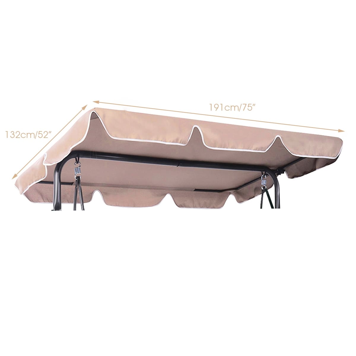 Costway Swing Top Cover Canopy Replacement Porch Patio Outdoor Bed Bath Beyond 31634180