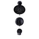 preview thumbnail 15 of 30, WOWOW Single Handle 5-Spray Round Shower Faucet with Tub Spout Oil Rubbed Bronze