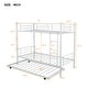 preview thumbnail 14 of 16, Contemporary Twin-Over-Twin Metal Bunk Bed With Trundle,Can be Divided into two beds,No Box Spring needed