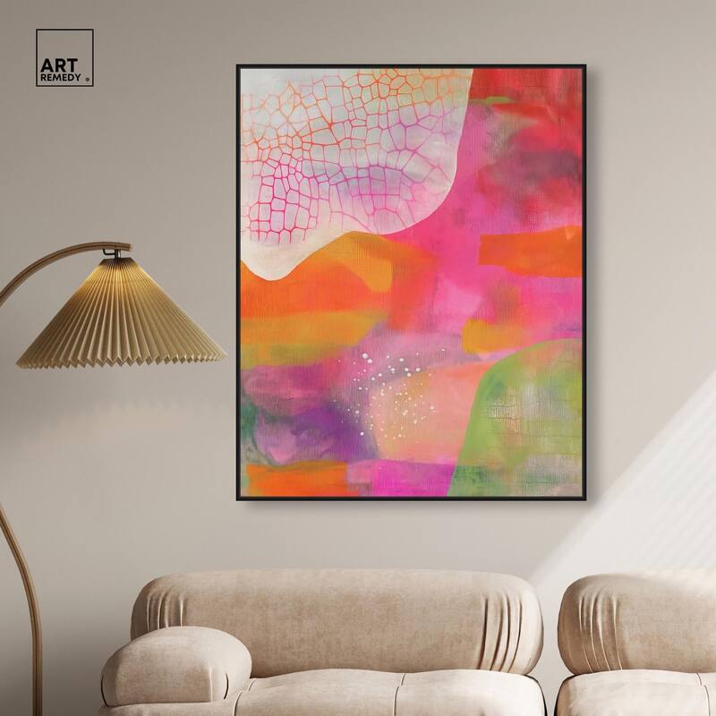 Garnet Gleam III Canvas by Art Remedy