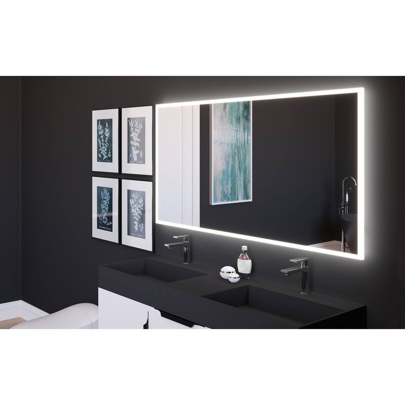 Smart Lisa Voice Activated LED Decorative Bedroom and Vanity Mirror