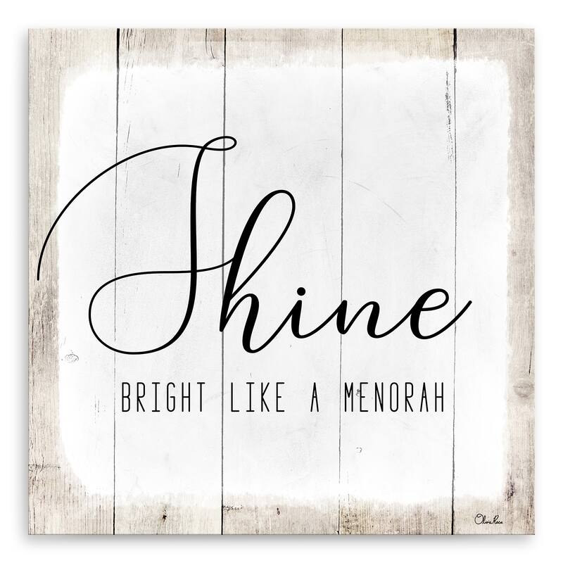 Ready2HangArt 'Shine' Hanukkah Canvas Wall Art by Olivia Rose