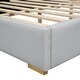 preview thumbnail 27 of 26, Queen Platform Bed with PU Leather Upholstery and Soft Headboard