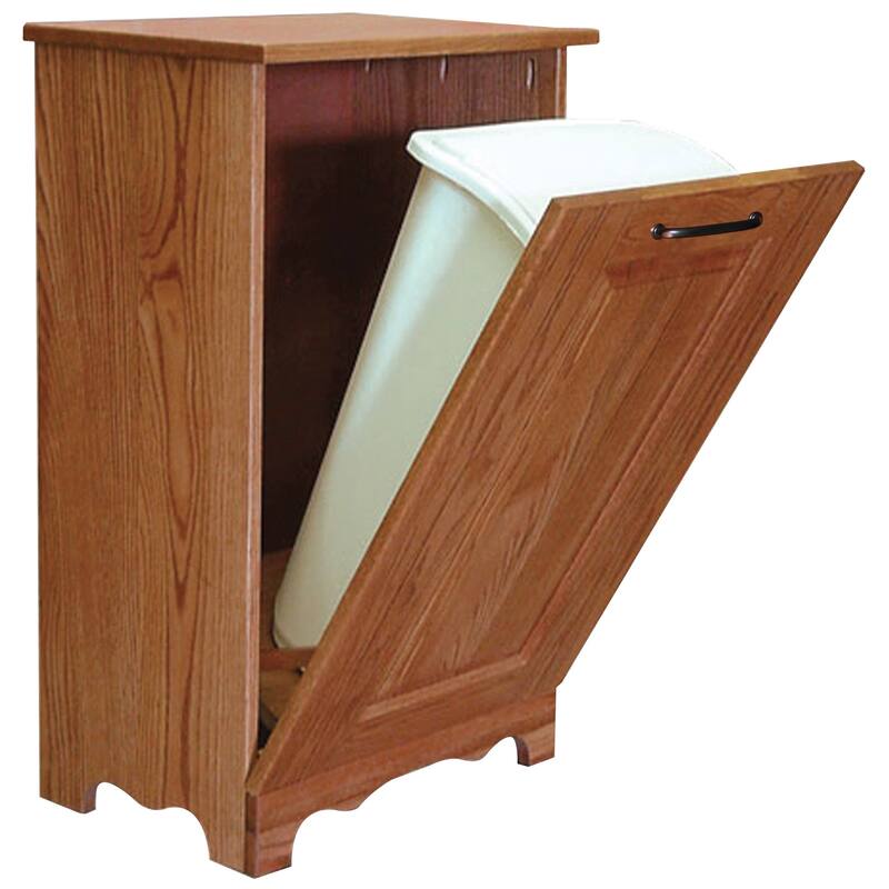 Oak Tilt-Out Trash Bin - Michael's Cherry Stain