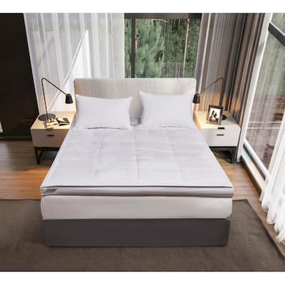 3-inch White Down Fiber Top Featherbed