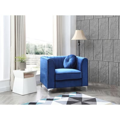 Delray Velvet/ Microsuede Chair