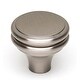 preview thumbnail 4 of 5, Alno Knobs 1-1/4 Inch Mushroom Cabinet Knob Satin Nickel