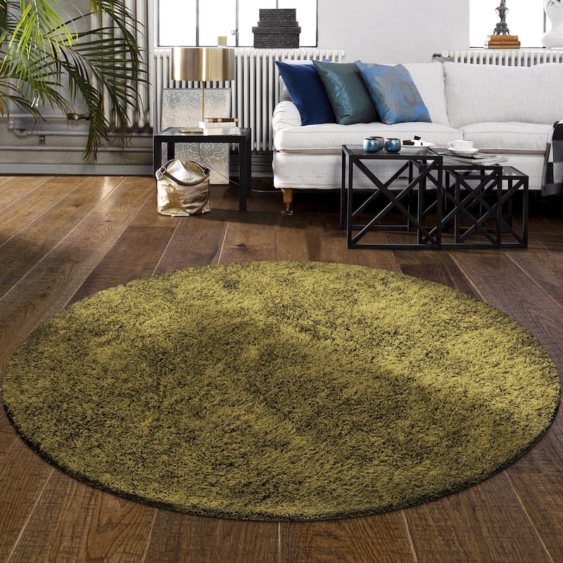 Superior Hand-tufted Plush Solid Shag Indoor Area Rug