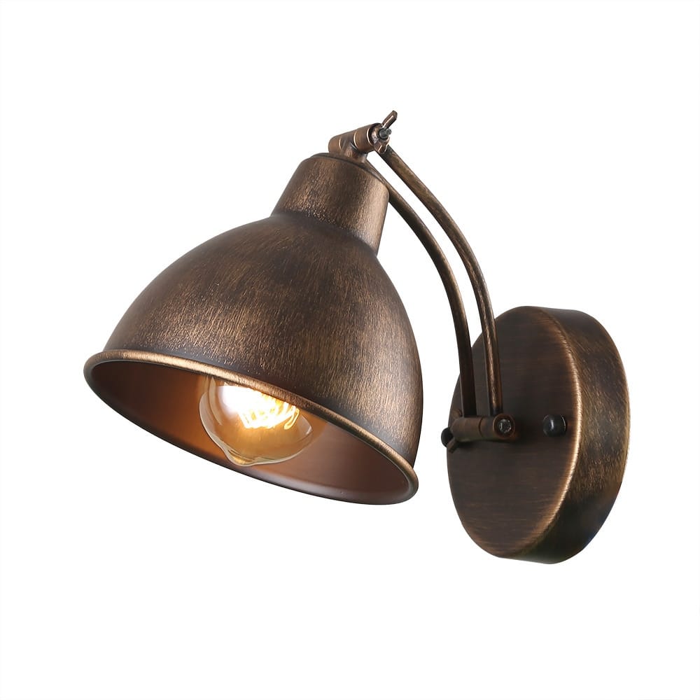 Anmytek Adjustable Swing Wall Lamp Arm Wall Light Sconce Rustic Sconce Lighting Fixtures 1-Light