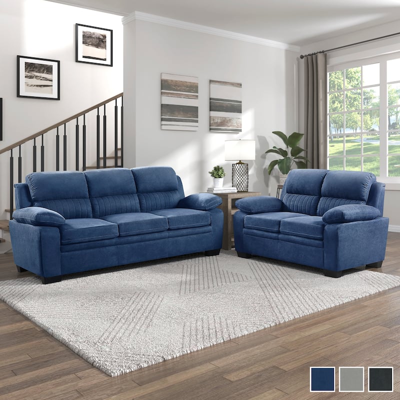Onofre 2-Piece Fabric Living Room Sofa Set