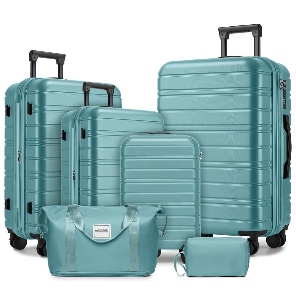Luggage Sets 6 Piece with Duffel Bags, Hardside Expandable Suitcases with Spinner Wheels