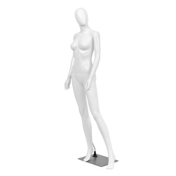 Shop Gymax Female Mannequin Egghead Plastic Full Body Dress