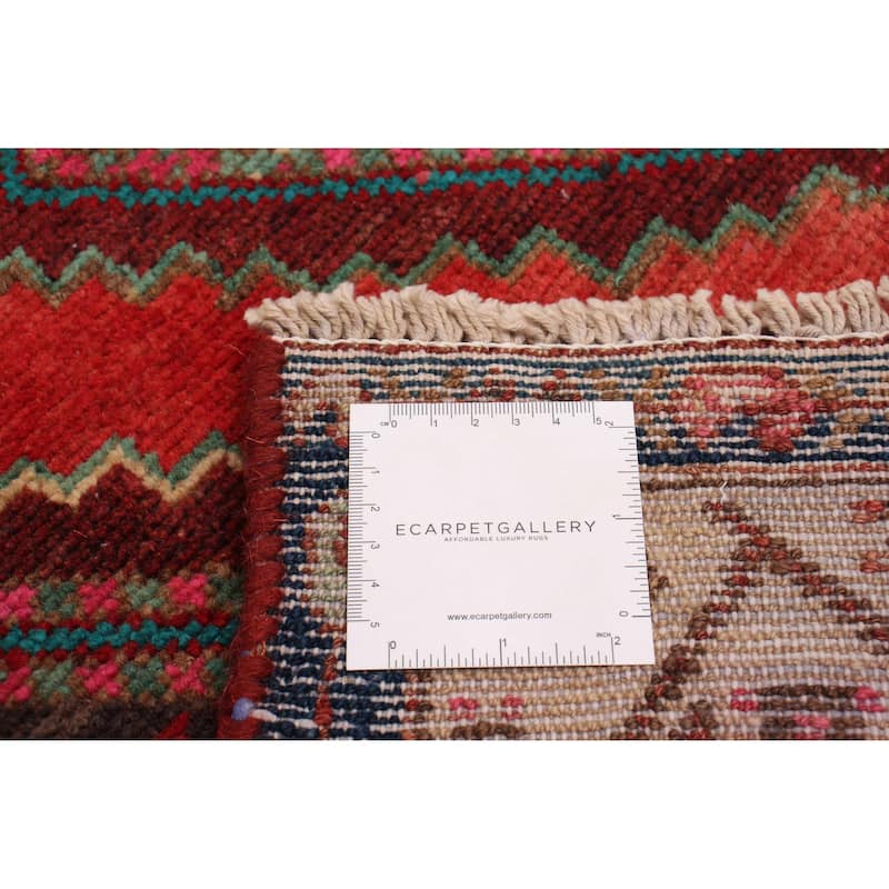 ECARPETGALLERY Hand-knotted Anadol Red Wool Rug - 3'2 x 10'7