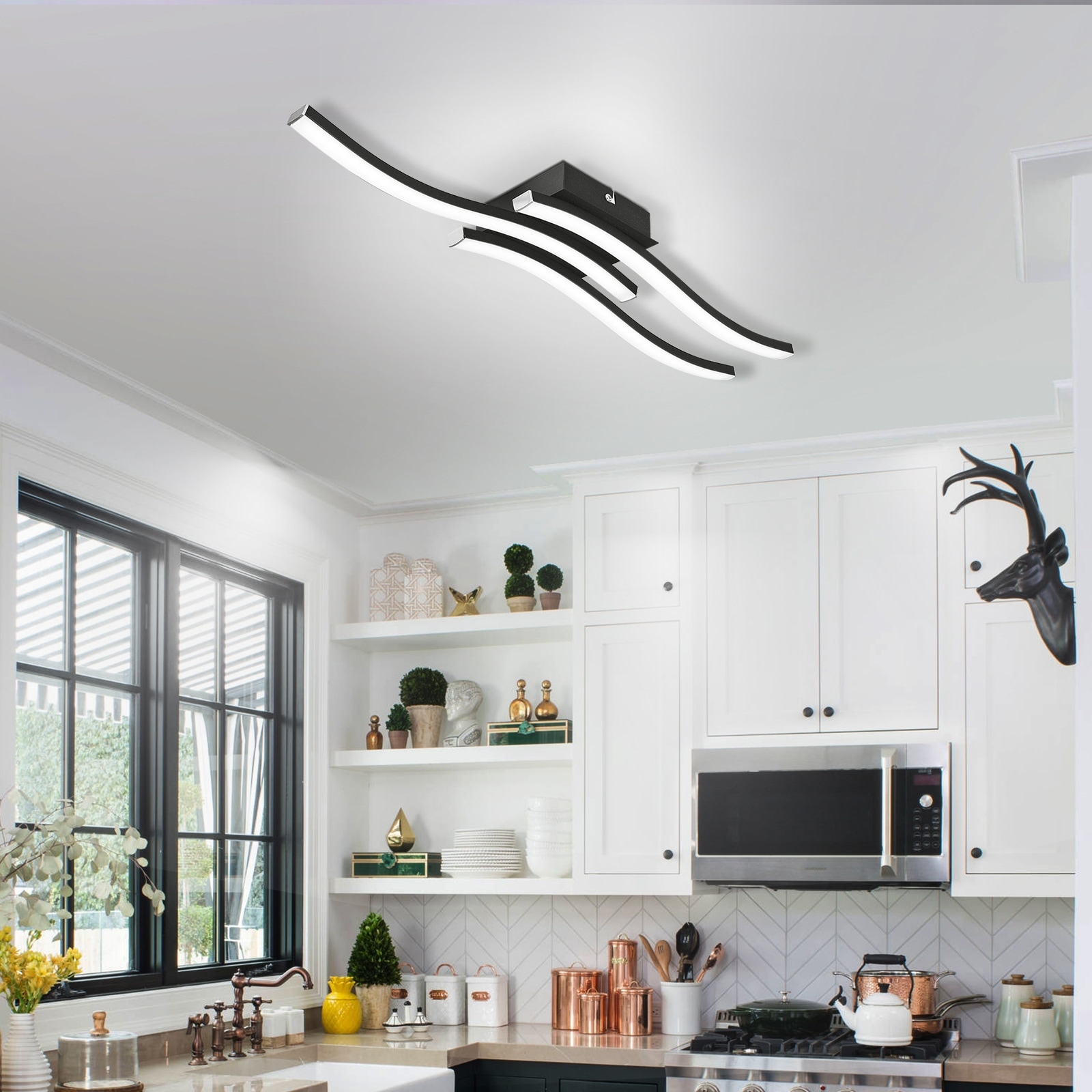Linear led flush on sale mount light