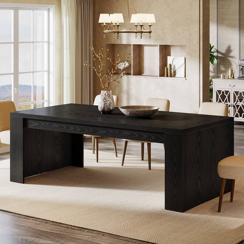 70.9" Dining Table, Wooden Kitchen Table, Living Room Accent Dining Table Family Gathering Table