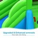 preview thumbnail 7 of 7, Inflatable Crocodile Style Water Slide Upgraded Kids Bounce Castle with 750W Blower - Multi - 224.5" x 203" x 94.5" (L x W x H)